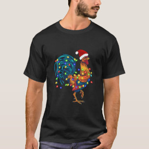 T-shirt Fantaisie de poulet rôti feux de Noël Pyjama Farm