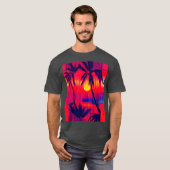 T-shirt Fantaisie d'évasion tropicale (Devant entier)