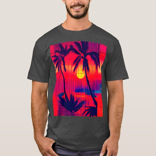 T-shirt Fantaisie d'évasion tropicale (Devant)