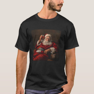 T-shirt Fantaisie ivre Père Noël drôle Noël