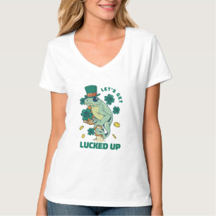 T-shirt Fantaisie Laissons Lucratif St. Patricks Frog T-Sh