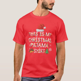 T-shirt Fantaisie lumières Noël Pyjama Famille Corresponda