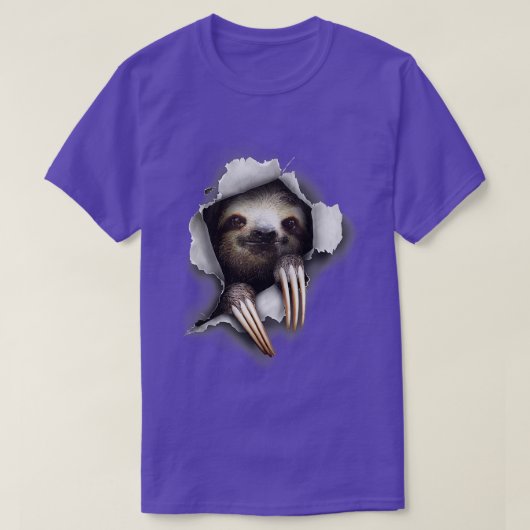 T-shirt Fantaisie, Mignonne Sloth, Paresseuse (Design devant)