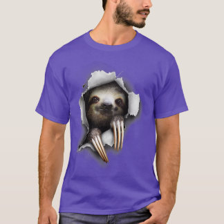 T-shirt Fantaisie, Mignonne Sloth, Paresseuse