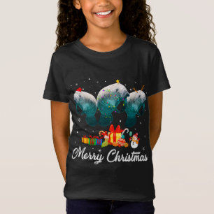T-Shirt Fantaisie Noël Lumières Noël Joyeux Pyjama Manatee