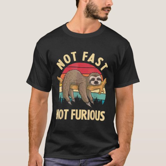 T-shirt Fantaisie Pas Rapide Pas Furieuse Citation Faisant (Devant)