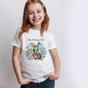 T-Shirt Fantaisie Pastel Chat Féerique Tigré Floral 