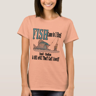 T-shirt Fantaisie Pêche Chemise Humour Pêche 3 tailles