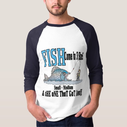 T-shirt Fantaisie Pêche Chemise Humour Pêche 3 tailles (Devant)