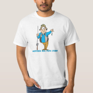 T-shirt Fantaisie Pêche Chemise Humour Pêche Gros Poisson