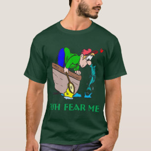 T-shirt Fantaisie Pêche Chemise Humour Pêche Peur
