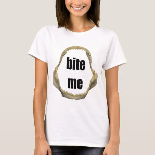 T-shirt Fantaisie Pêche Chemise Pêche Humour Pêche Bite Me