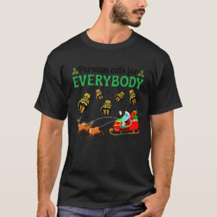 T-shirt Fantaisie Perse Chat Noël Perse Chat Fête de Noël