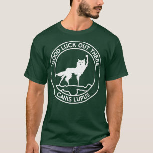 T-shirt Fantastic Fox Wolf Canis Lupus Cercle Clean
