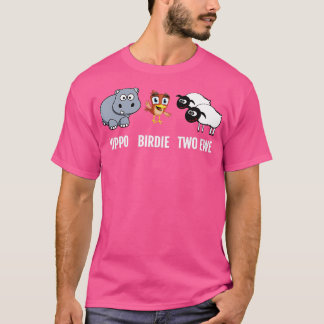 T-shirt Fantastique chemise d'anniversaire Hippo Birdie De