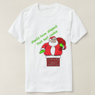 T-shirt Fantastique Chemise de Noël Gras Père Noël Chimney