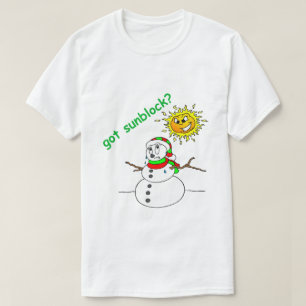 T-shirt Fantastique Chemise de Noël Melting Snowman a obt