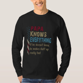 T-shirt Fantastique Chemise Papa Tout Savoir - Grand-Père