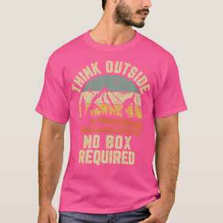 T-shirt Fantastique chemise Randonnée Penser dehors Pas de