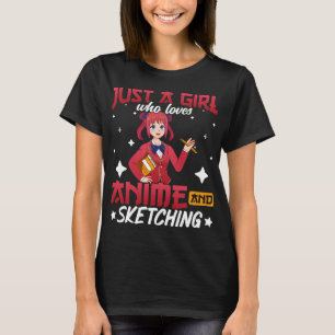 T-shirt Fantastique Chemises Anime Juste Une Fille Qui Aim