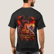 T-Shirt Fantastique Couronne de Dragon de Feu