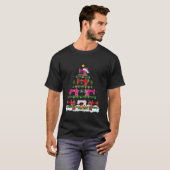 T-shirt Fantastique éclairage de Noël Machine à coudre Arb (Devant entier)