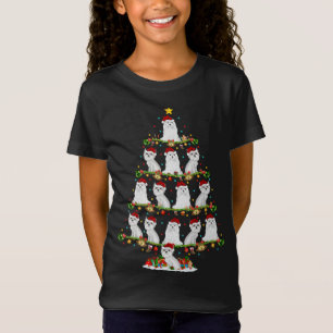 T-Shirt Fantastique éclairage de Noël Père Noël Maltipoo A