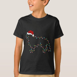 T-shirt Fantastique Éclairage Noël Chapeau Bordure Collie