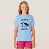 T-shirt Fantastique Fille De Fouet Du Cheval En Formation (Devant entier)