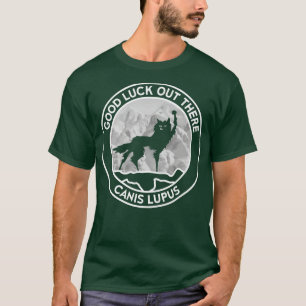 T-shirt Fantastique Fox Wolf Canis Lupus Mountain