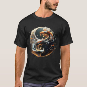 T-shirt Fantastique Koi Yin Yang Mignon