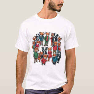 T-shirt Fantastique M. Fox Personnages principaux Art