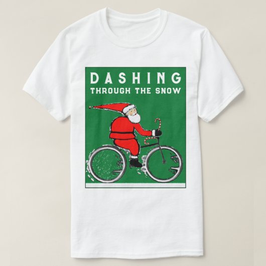T-shirt Fantastique Noël cycliste (Design devant)