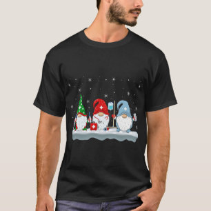 T-shirt Fantastique Noël Éclairage Père Noël Infirmière Gn