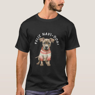 T-shirt Fantastique Noël Pitbull Terrier Chien Maman Papa
