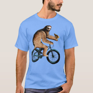 T-shirt Fantastique Parcours À Vélo Manger Pizza Cute Slo