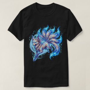 T-shirt Fantastique Renard à Neuf Queues Art Anime Spiritu