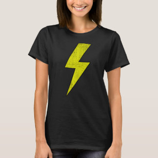 T-shirt Fantastique rétro avant & arrière NOIR & JAUNE
