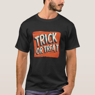 T-shirt Fantastique Trick ou Treat Costume T Chemise