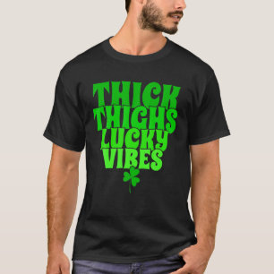 T-shirt Fantastiques Paillettes Épais Vibes Lucky, Cool Pa