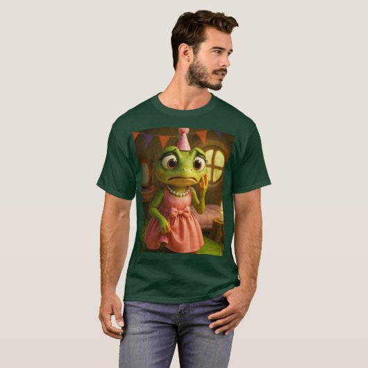 T-shirt Fantasy Cute Frog Girl Party (Devant entier)