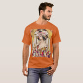 T-shirt Fantasy Cute Lady Art Deco (Devant entier)
