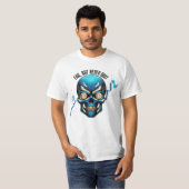 T-shirt Fantasy Design | Crypto Btc | Motivation | Blue (Devant entier)