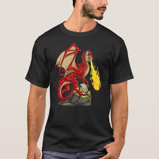 T-shirt Fantasy Dragon Mythical Animal (Devant)
