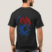 T-shirt Fantasy dragoon red and blue (Dos)
