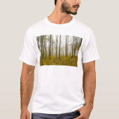 T-shirt Fantasy forest with fog and yellow leaves (Devant)