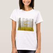 T-shirt Fantasy forest with fog and yellow leaves (Devant)