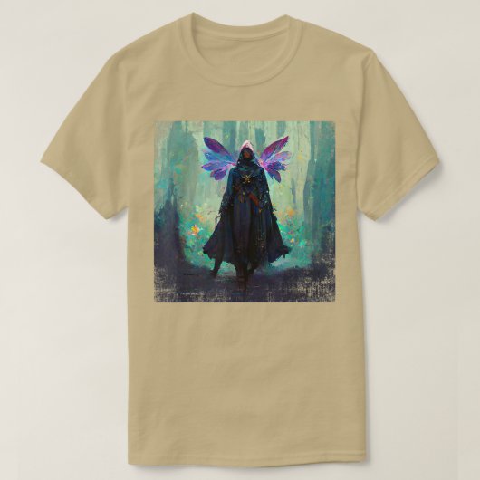 T-shirt Fantasy Gothic Witch Fea Faery Mage Woods Fairy Ma (Design devant)