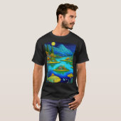 T-shirt Fantasy Lake Fish Art (Devant entier)