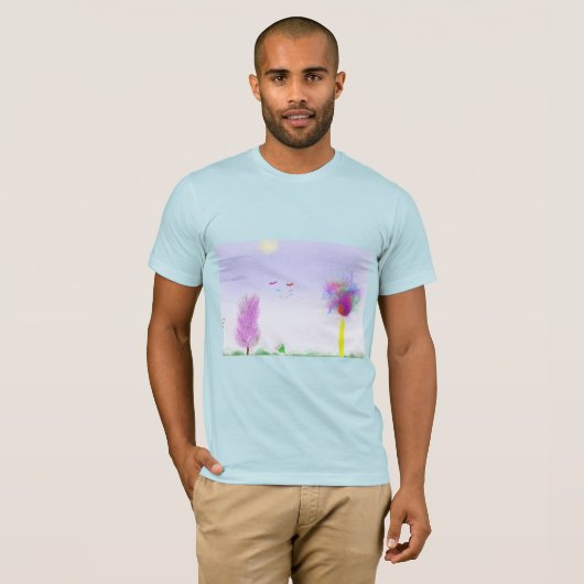 T-shirt Fantasy Landscape Escape  (Devant entier)